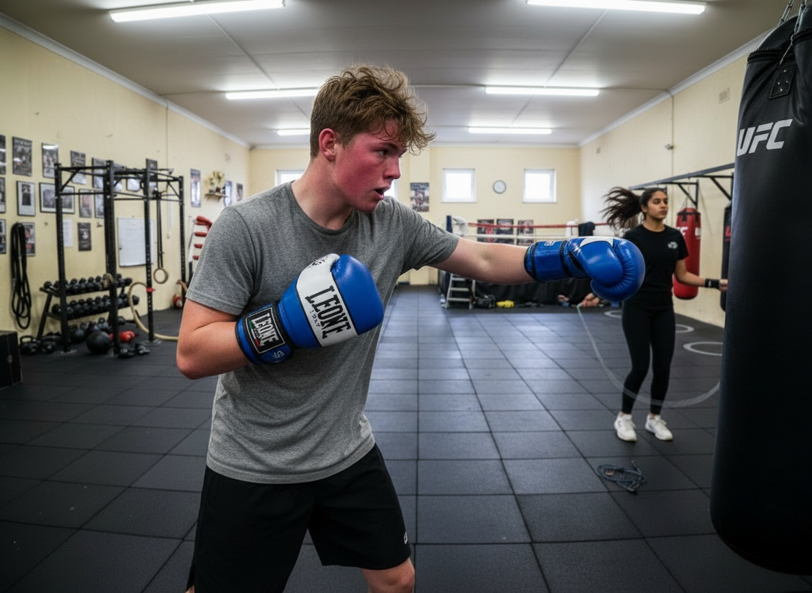 Coaching moment at Brighter Future Foundation